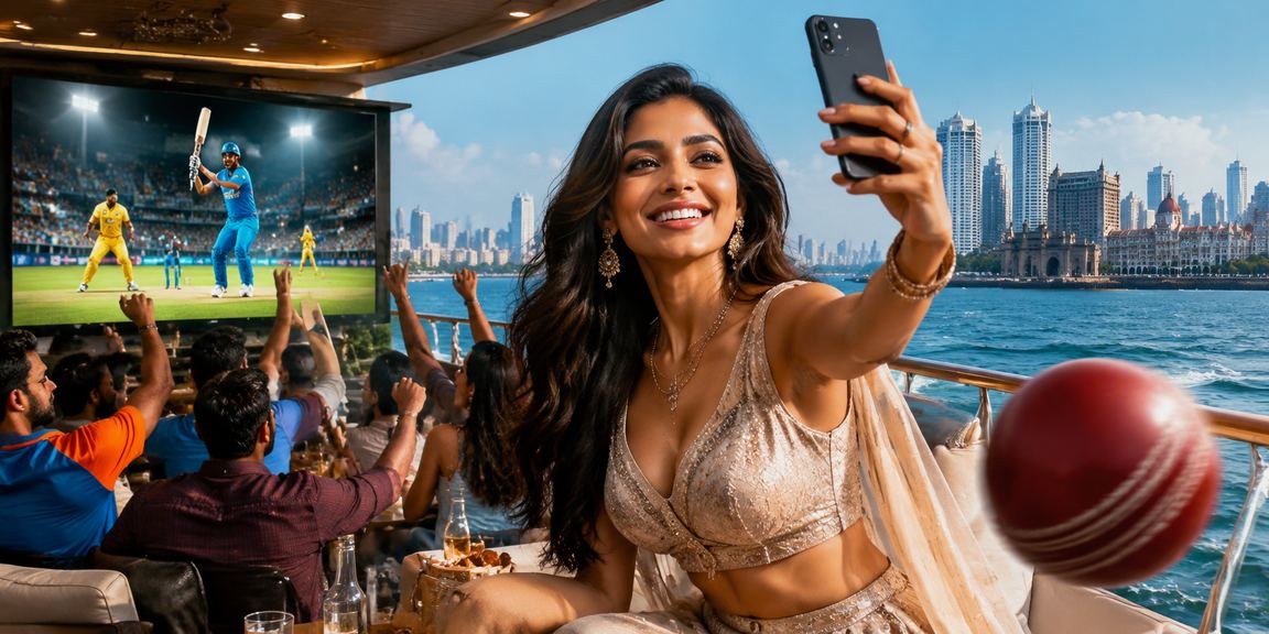Excited player claiming cricket season promotion in India